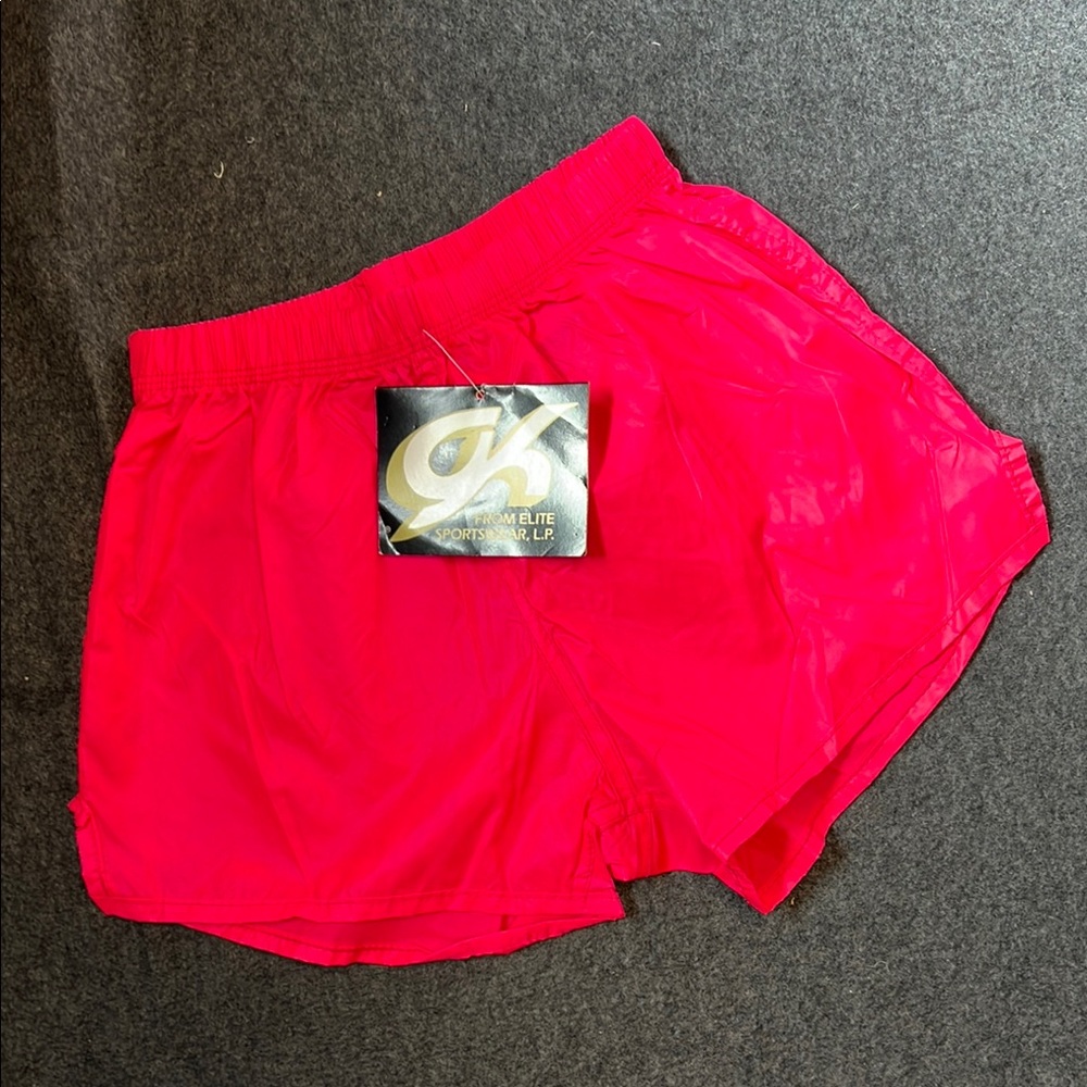 GK Vintage 90s Neon Parachute Warmup Shorts C/L NWT